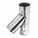 Тройник одностенный дымоходный 135 градусов D-115 мм из нержавеющей стали Прок с доставкой в NAME
